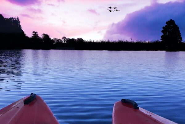 BC Kayaking Sunset