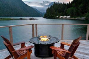 Clayoquot Wilderness Lodge Fire Pit By The Water